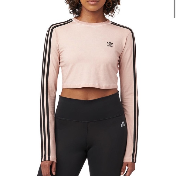 adidas Tops - Adidas Long Sleeves Crop Top!